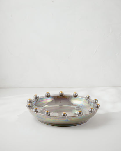 PomPom Gold Pottery Platter