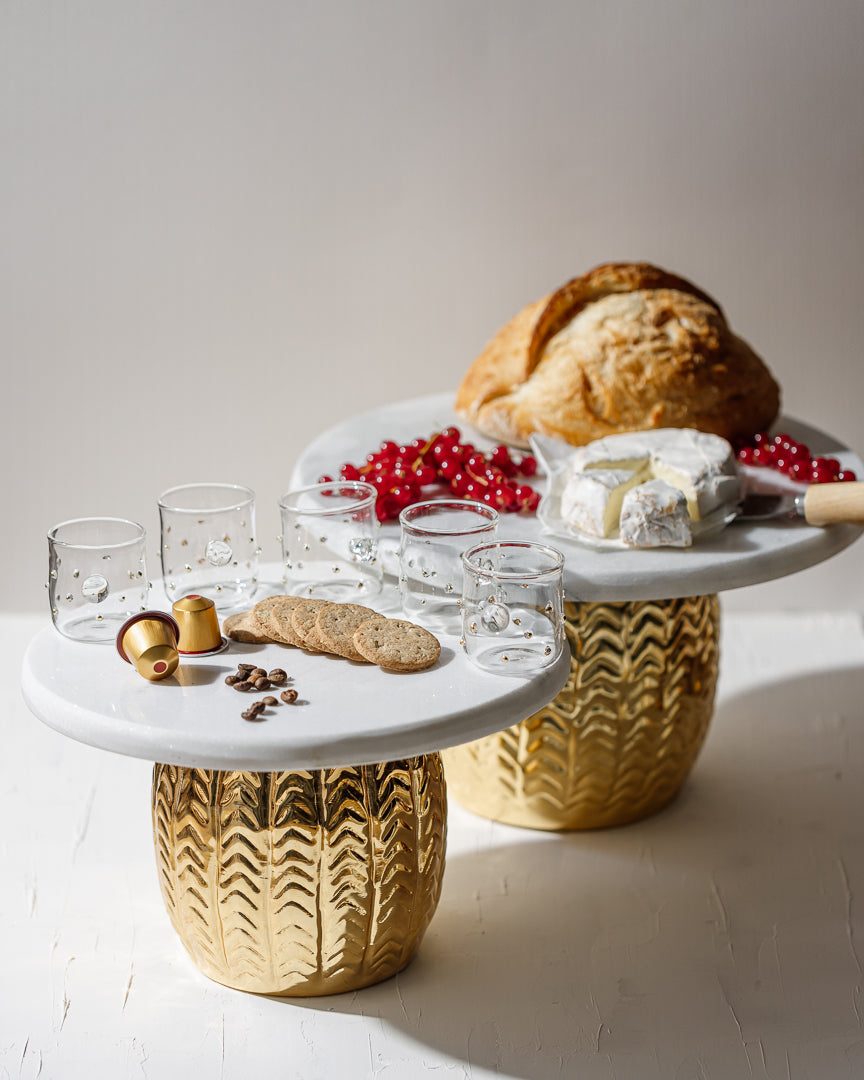 Marble Platter with Stand